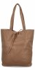 Torebka Damska Shopper Bag z Kosmetyczką firmy Herisson 15R355 Ciemno Beżowa
